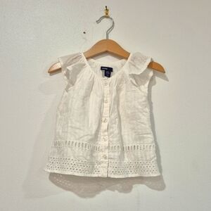 Baby Gap White Eyelet Shirt